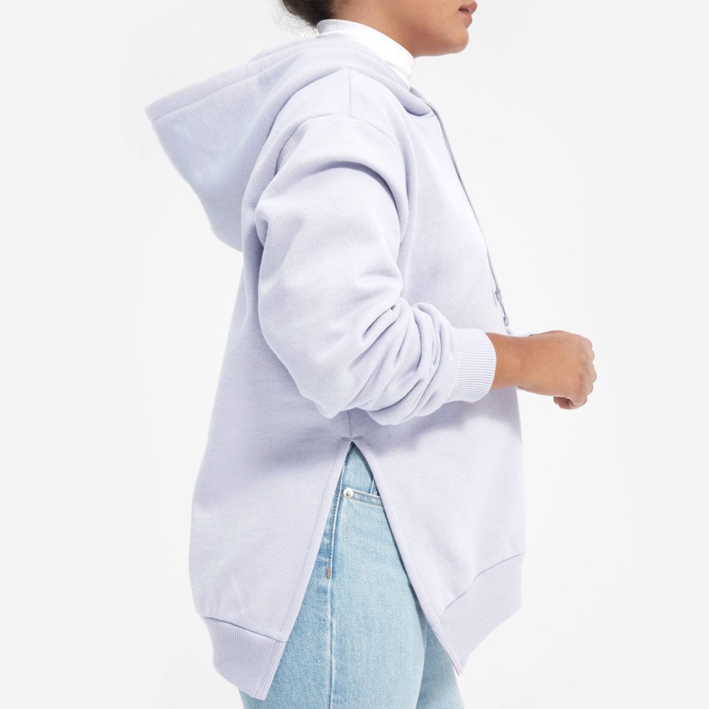 Everlane lavender fleece oversized sweatshirt